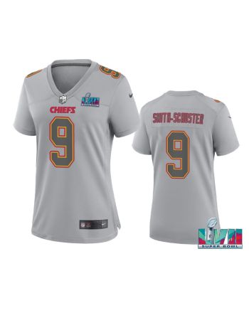 Smith-Schuster 9 Kansas City Chiefs Super Bowl LVII Atmosphere Jersey - Women Gray