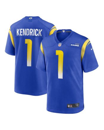 Derion Kendrick 1 Los Angeles Rams Game Men Jersey - Royal