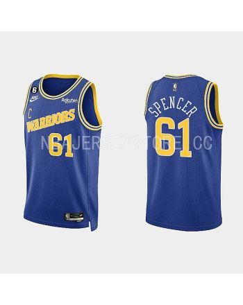 Golden State Warriors 61 Pat Spencer 2022-23 Classic Edition Royal Men Jersey