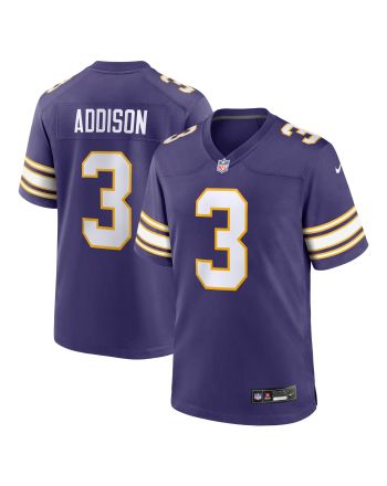 Jordan Addison 3 Minnesota Vikings Classic Game Men Jersey - Purple