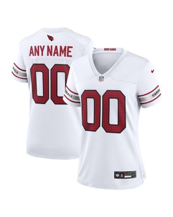 Arizona Cardinals Women Custom Game Jersey - White