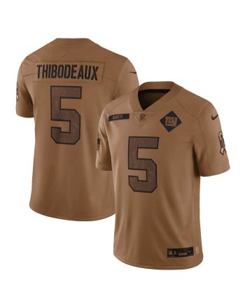 Kayvon Thibodeaux 5 New York Giants 2023 Salute To Service Limited Jersey - Brown