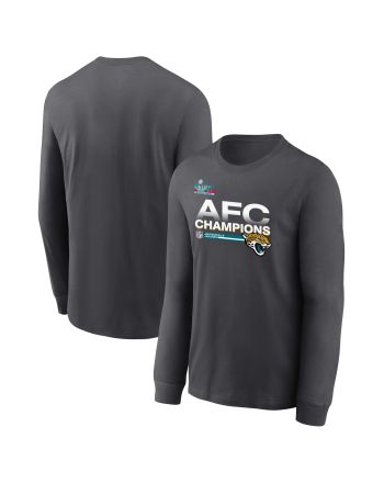 Jacksonville Jaguars AFC Champions Locker Room Trophy Collection Dark Heather Sweatshirt