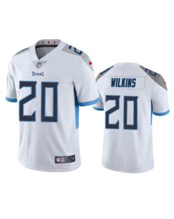 Tennessee Titans Jordan Wilkins 20 White Vapor Limited Jersey - Men's