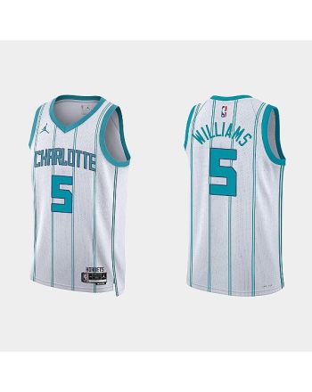 Charlotte Hornets Mark Williams 5 2022-23 Association Edition White Men Jersey Swingman