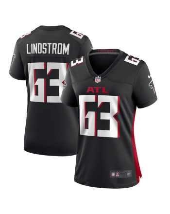 Chris Lindstrom 63 Atlanta Falcons Women's Team Game Jersey - Black