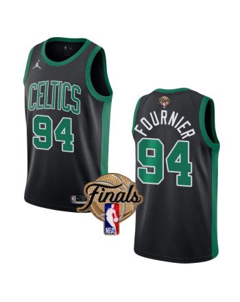 Boston Celtics Evan Fournier 94 Swingman Final 2022 Men Jersey Statement Black