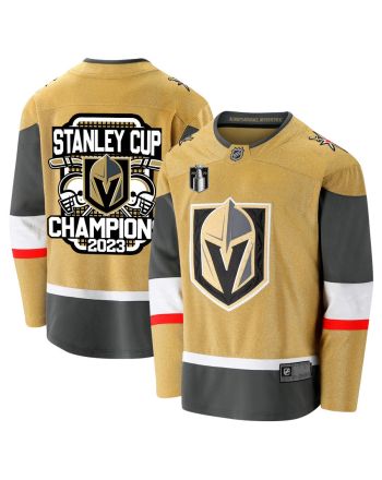 Vegas Golden Knights Crowned Champions 2023 Stanley Cup Men Jersey - Yellow