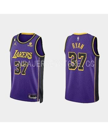 Los Angeles Lakers 37 Matt Ryan 2022-23 Statement Edition Purple Men Jersey