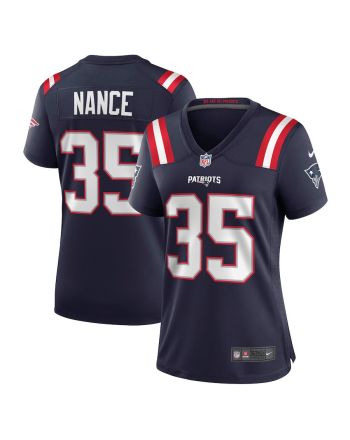 Jim Nance 35 New England Patriots Women Retired Jersey - Navy