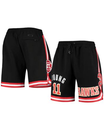 Trae Young 11 Atlanta Hawks Black Team Player Shorts - Men