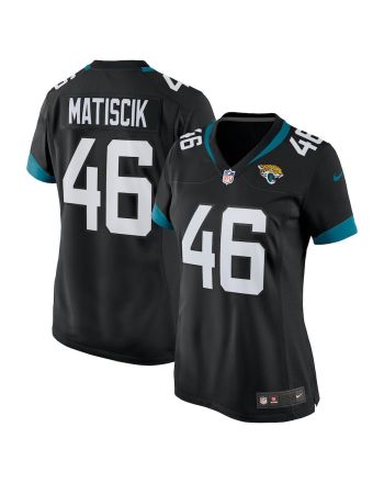 Ross Matiscik 46 Jacksonville Jaguars Women's Game Jersey - Black