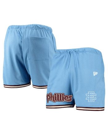 Philadelphia Phillies Team Standard Men Mesh Shorts - Light Blue