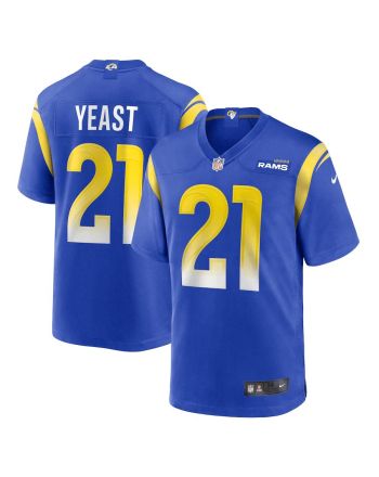 Russ Yeast Los Angeles Rams Game Player Jersey - Royal