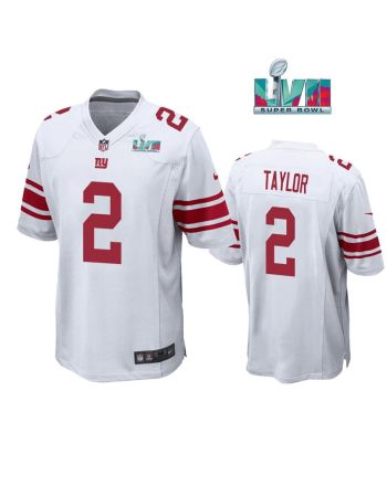 Tyrod Taylor 2 New York Giants Super Bowl LVII Super Bowl LVII White Men Game Jersey