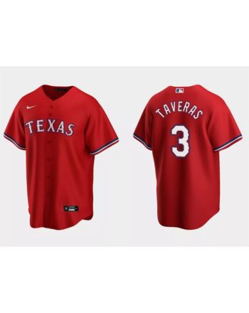 Leody Taveras 3 Texas Rangers 2023 Alternate Cool Base Game Jersey - Red