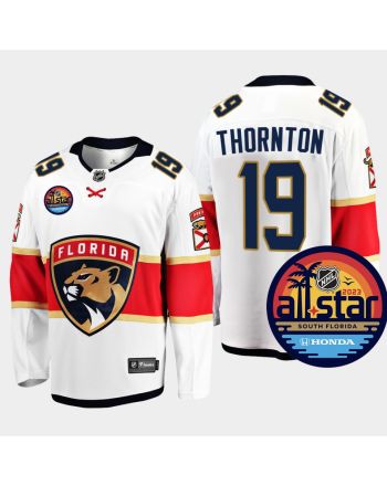 Men Florida Panthers Joe Thornton 19 2023 NHL All-Star Away White Jersey