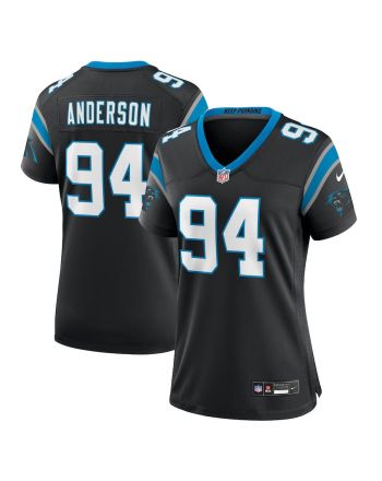 Henry Anderson 94 Carolina Panthers Women's Team Game Jersey - Black