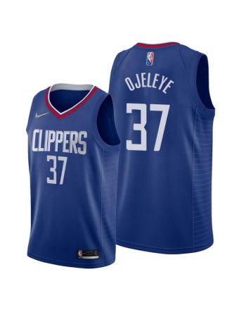 Semi Ojeleye 37 Los Angeles Clippers 2022 Icon Edition Blue Jersey Diamond Badge - Men Jersey