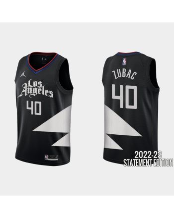 Los Angeles Clippers Ivica Zubac 40 Black 2022-23 Statement Edition Men Jersey