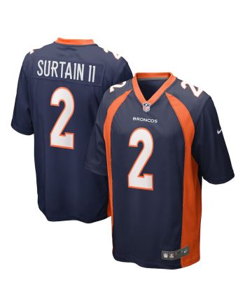 Patrick Surtain II 2 Denver Broncos Home Game Player Jersey - Navy