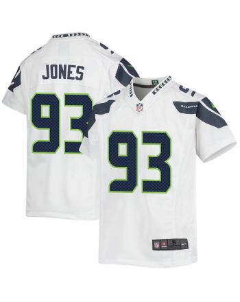 Dre’mont Jones 93 Seattle Seahawks Game Youth Jersey - White