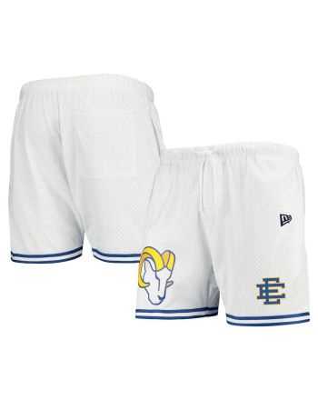 Los Angeles Rams Logo Team White/Royal Mesh Shorts - Men