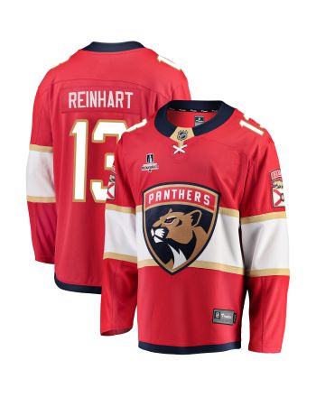 Florida Panthers Sam Reinhart 13 Home 2023 Stanley Cup Playoffs Breakaway Men Jersey - Red