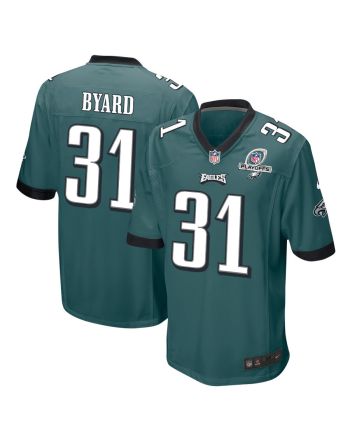 Kevin Byard 31 Philadelphia Eagles 2023 Playoffs Patch Game Men Jersey - Midnight Green