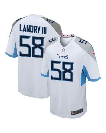 Tennessee Titans Harold Landry 58 Game Jersey - White Jersey