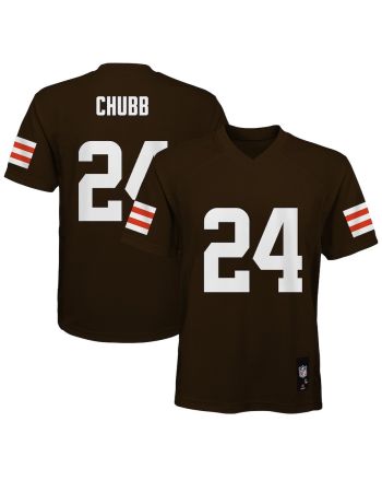 Nick Chubb 24 Cleveland Browns YOUTH Jersey - Brown