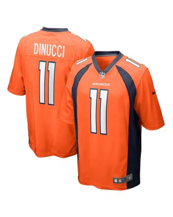 Ben DiNucci 11 Denver Broncos Men's Team Game Jersey - Orange