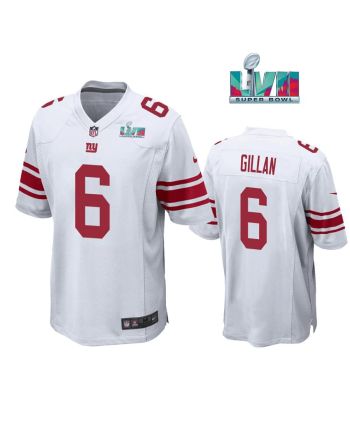 Jamie Gillan 6 New York Giants Super Bowl LVII Super Bowl LVII White Men Game Jersey