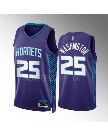 P.J. Washington 25 2022-23 Charlotte Hornets Purple Statement Edition Men Jersey Swingman