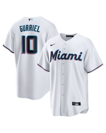 Yuli Gurriel 10 Miami Marlins Men Jersey - White