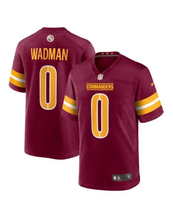 Colby Wadman 0 Washington Commanders Game Men Jersey - Burgundy