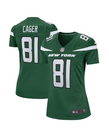 Lawrence Cager New York Jets Women's Team Game Player Jersey - Gotham Green