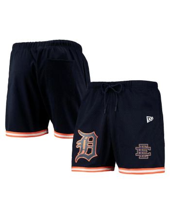 Detroit Tigers Team Standard Logo Mesh Shorts - Navy