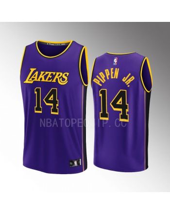 Los Angeles Lakers 14 Scotty Pippen Jr. Statement Men Jersey 2022-23 Fast Break Purple