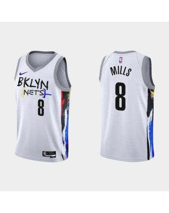 2022-23 Brooklyn Nets Patty Mills 8 City Edition White Swingman Men Jersey