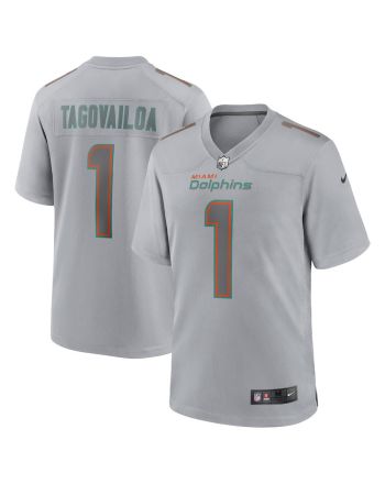 Tua Tagovailoa 1 Miami Dolphins Atmosphere Fashion Game Jersey - Gray