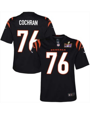 Devin Cochran 78 Cincinnati Bengals Super Bowl LVIII YOUTH Home Limited Jersey - Black