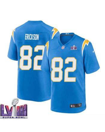 Alex Erickson 82 Los Angeles Chargers Super Bowl LVIII Men Home Game Jersey - Powder Blue