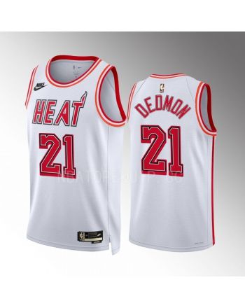 Miami Heat Dewayne Dedmon 21 2022-23 Classic Edition White Men Jersey Swingman