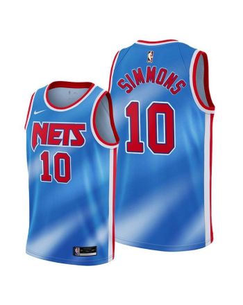 Ben Simmons 10 Brooklyn Nets 2022 Classic Edition Blue Jersey Diamond Badge - Men Jersey