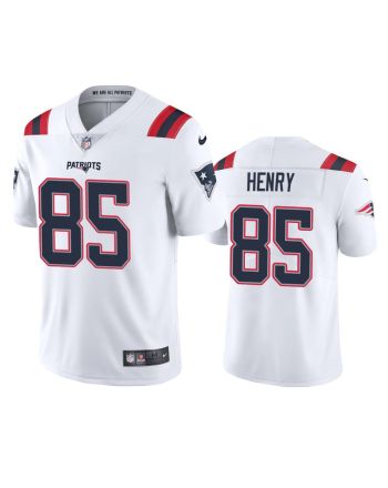 Hunter Henry 85 New England Patriots White Vapor Limited Jersey