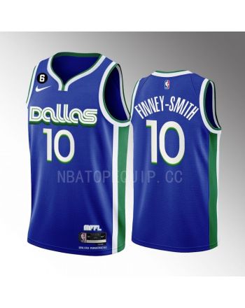 Dallas Mavericks Dorian Finney-Smith 10 2022-23 City Edition Blue Men Jersey Swingman