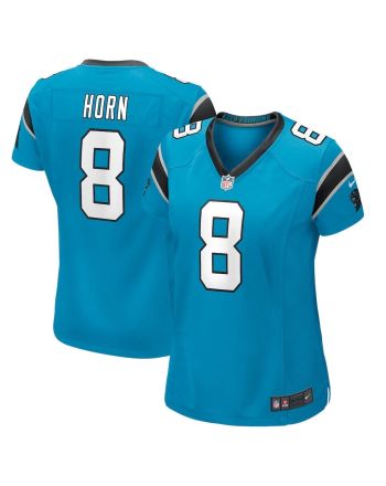 Jaycee Horn 8 Carolina Panthers Women's Game Jersey - Blue