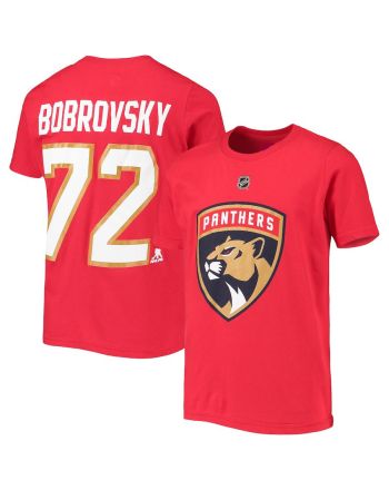 Sergei Bobrovsky 72 Florida Panthers T-Shirt - Red