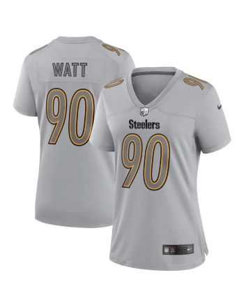 T.J. Watt Pittsburgh Steelers Women's Atmosphere Fashion Game Jersey - Gray